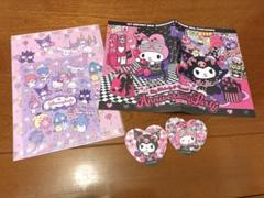 ハーモニーランド　くじ　クリアファイル　シートとコースター2枚　キティーちゃん