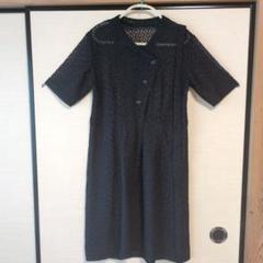 ストレートワンピース　ハンドメイド　総レース