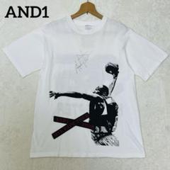 AND1 バスケ　Tシャツ　35番　HELICOPTER 直筆　サイン　M