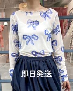 Flower graffiti see-through tops(blue) – POPPY