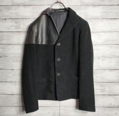 ヨウジヤマモト　カシミヤ×ウール×レザーコート　ジャケット m21265595682_1.jpg?1744989240