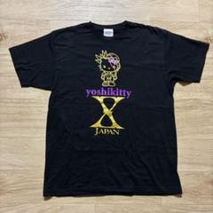 爆買い JAPAN X 希少サンリオキティコラボyoshikitty Tシャツ XL 黒 トップス