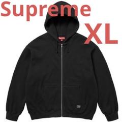 Supreme Hooded Zip Up Thermal Black XL - メルカリ