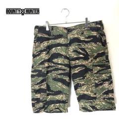 old BOUNTY HUNTER タイガーカモ ハーフパンツ sizeL 裏原