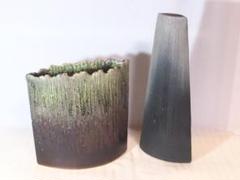 【美品】信楽焼 しがらき美杉 花器 2個 花瓶/フラワーベース 華道具/茶道具 2025年最新】しがらき美杉の人気アイテム - メルカリ