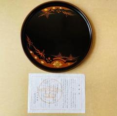 秀衡塗 漆器 盆 黒地に赤い花 日本家具 秀衡塗 漆器 盆 黒地に赤い花 日本家具 - メルカリ