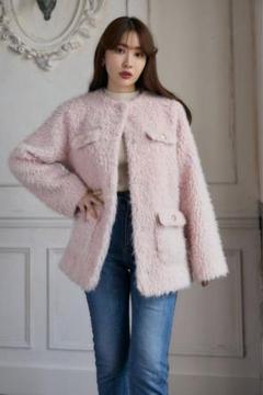【新品タグ付き】Herlipto ♡  Faux Fur Coat White Love Faux Fur Coat 2024 herilpto
