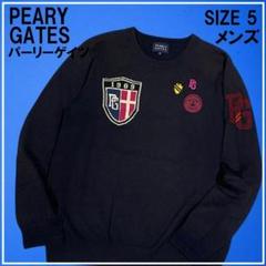 PEARLY GATES - PEARY GATES スポンジボブ セーター 紺 ネイビー PEARLY GATES パーリーゲイツ ニット セーター ウール ネイビー