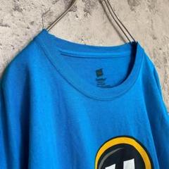 ヘインズ 古着 アメリカ輸入 プリント Tシャツ 半袖 青色 XLサイズ