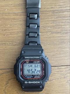 G-SHOCK ソーラーデジタル腕時計ブラック　DW-M5610メタルバンド仕様のサムネイル