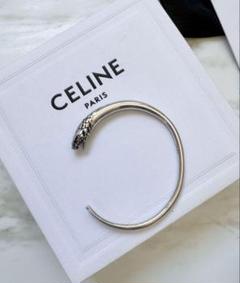 【極美品/現行/完売品】CELINE セリーヌ バングル シンカフ ロジウム 極美品/現行/完売品】CELINE セリーヌ バングル シンカフ ロジウム