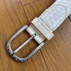 アドミラル レザーベルト ホワイト