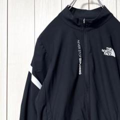 美品 ノースフェイス ナイロンジャケット 長袖 メッシュポケット 胸ロゴ