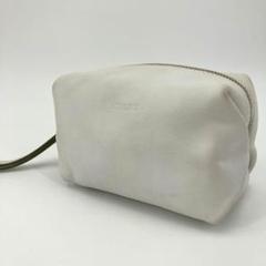 【極美品】 ヒロフ ポーチ ペンケース メイクポーチ レザー 本革 Hロゴ 極美品】 ヒロフ ポーチ ペンケース メイクポーチ レザー 本革 Hロゴ