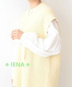 IENA - 美品☆イエナIENAコットンリネンVネックベスト ベージュ