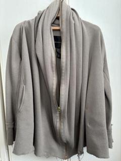DOUBLE STANDARD CLOTHING ノーカラーアウター グレージュ