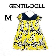 【GENTIL-DOLL】総柄チュニックワンピースカットソー　M　グリーン　派手