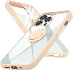J250555 iPhone13ProMaxアンチショックケースリング ベージュ