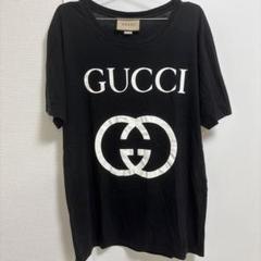 GUCCI ブラック ロゴ Tシャツ