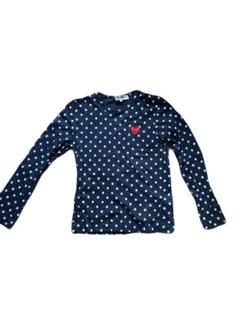 PLAY COMME des GARÇONS ドット柄長袖Tシャツ L