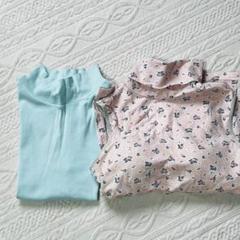 ミントグリーン タンクトップ フラワープリント