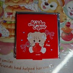 mikko cafe ノベルティ　ミラー　ラテ
