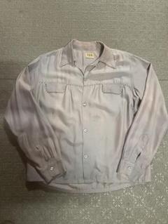 40's DEL MAR Open Collar Shirt レーヨン　ギャバ