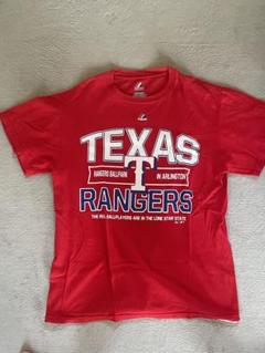 Texas Rangers Tシャツ Majestic 赤