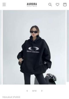 Aurora boutique】デビルフードZIPフーディー ブラック