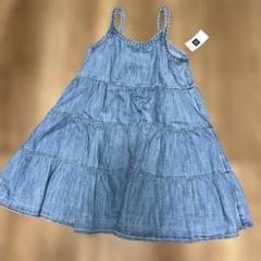 BAPE KIDS デニムワンピース ノースリーブ GU デニム ノースリーブ デニムワンピース キッズ用 100cm