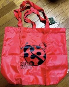キティてんとう虫ぬいぐるみマスコットタグ付きレトロ2007年