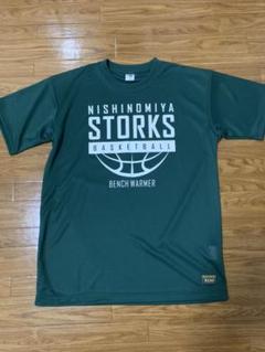 ☆西宮ストークス☆プラクティスシャツ☆Tシャツ☆グリーン☆バスケットボール☆