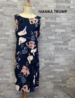 【IVANKA TRUMP】フラワープリント ノースリーブワンピース サイズ12 IVANKA TRUMP】フラワープリント ノースリーブワンピース サイズ