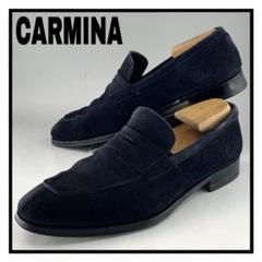 CARMINA カルミナ ローファー スエード ネイビー 9.5 革靴 ビジネス