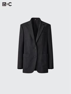 2025年最新】UNIQLO c オーバーサイズジャケット ストライプの