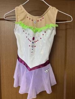 【美品】新体操レオタード　120SASAKI ビジュー付き