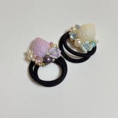 ヘアゴム　セット　いちご