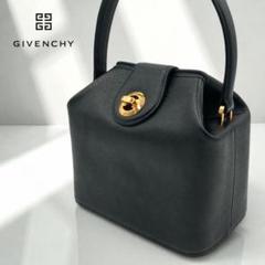 ⭐️美品⭐️GIVENCHY ハンドバック ターンロックブラック 牛革 日本製