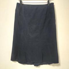リフレクト　 ネイビー コットン フレアスカート　М　シンプル