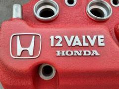 ホンダ トゥデイ エンジン ヘッドカバー 結晶塗装 赤 レストア