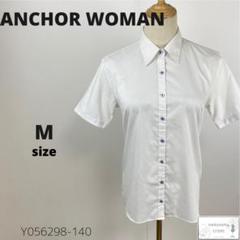 ANCHOR WOMAN アンカーウーマン ブラウス シャツ ストライプ M