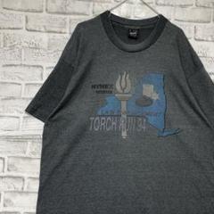 USA製90sヴィンテージTシャツ！シングルステッチ　グレー半袖古着　XL717