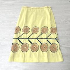 【美品】ミナペルホネン mela スカート 刺繍 ピンク 極美品 ミナペルホネン ロングスカート twins 刺繍 シルク