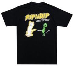 RIPNDIPTシャツL Electrify T-Shirt ネコ ブラックのサムネイル
