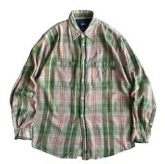 【希少】USA製 90's old stussy 長袖シャツ ネルシャツ stussy 90s 白タグ 長袖 チェックシャツ USA オールド
