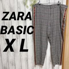 ZARA BASIC チェック柄パンツ EUR XL