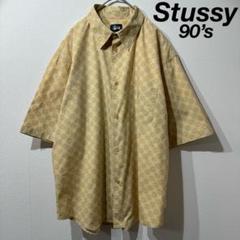 希少 極美品 Vintage Old Stussy グッチモノグラム柄 シャツ
