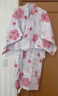 浴衣のみ セパレート 桜柄 サクラ 金ラメ 花柄 女の子