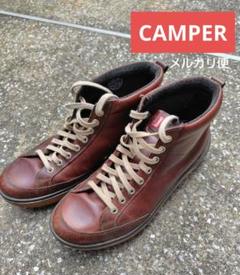 極美品 カンペール レザー ハイカットスニーカー ペロータス ブラウン 43 カンペール CAMPER [カンペール] PELOTAS MARS / レザー