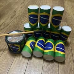 CONTEMPORANEA タンバリン ブラジル国旗デザイン2個セット ブラジル国旗デザイン 楽器12個セット - メルカリ